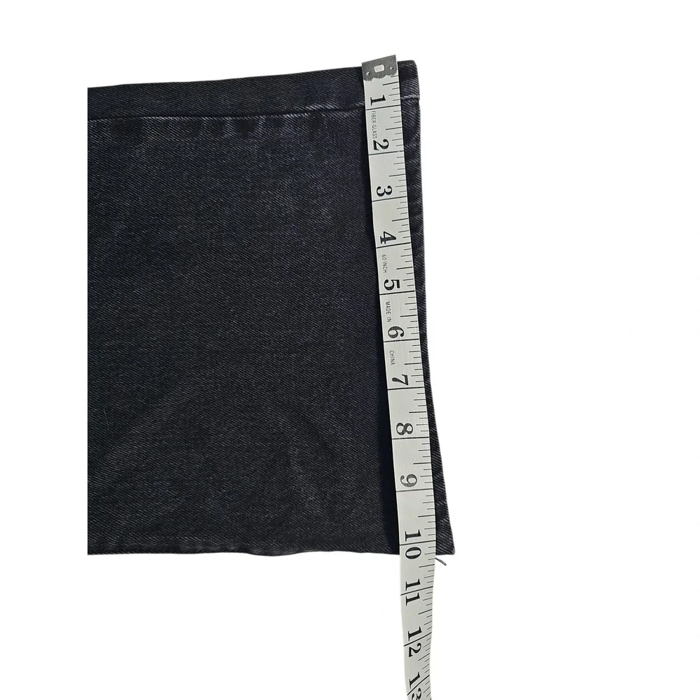 Universal Thread Flare Jeans High Rise Washed Black Boho Women 10/R